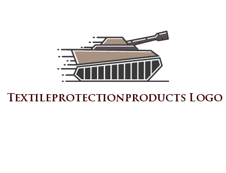 army tank with speedy lines