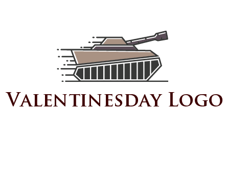 army tank with speedy lines