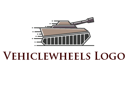 army tank with speedy lines