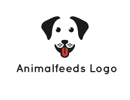 negative spacing cute dog face