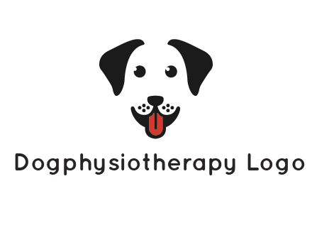 negative spacing cute dog face