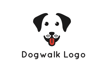 negative spacing cute dog face