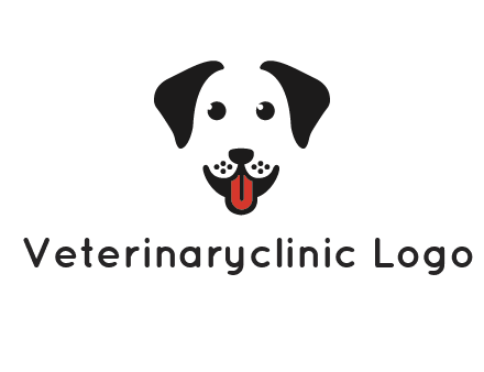 negative spacing cute dog face