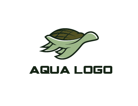 line art abstract turtle
