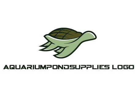 line art abstract turtle