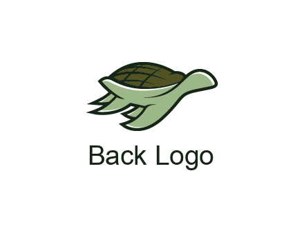 line art abstract turtle