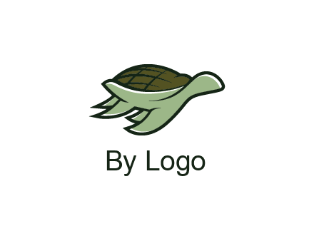 line art abstract turtle