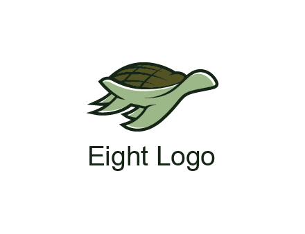 line art abstract turtle
