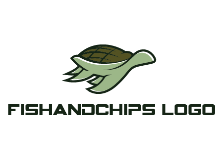 line art abstract turtle