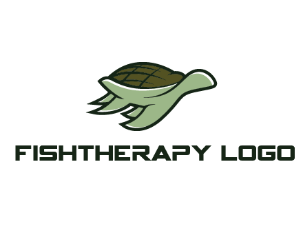 line art abstract turtle