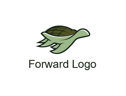 line art abstract turtle