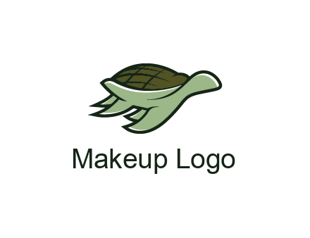 line art abstract turtle