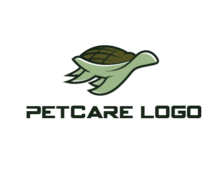 line art abstract turtle