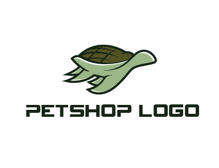 line art abstract turtle