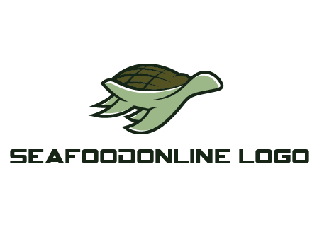 line art abstract turtle