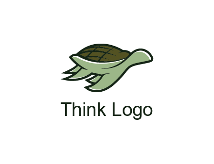 line art abstract turtle