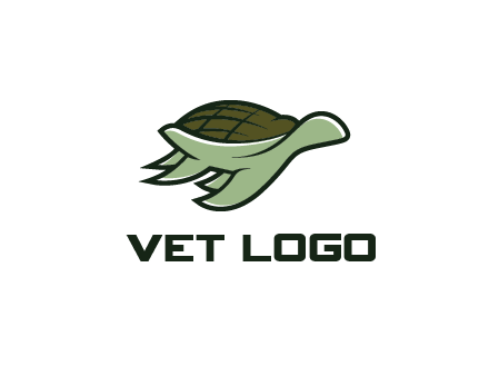 line art abstract turtle