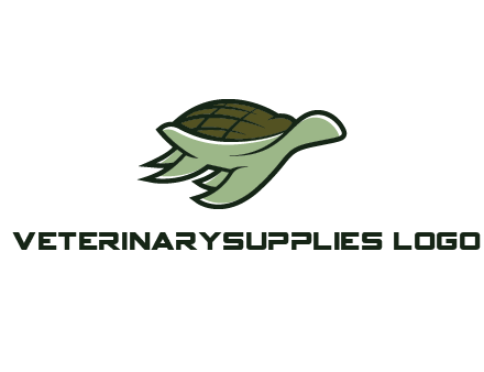 line art abstract turtle
