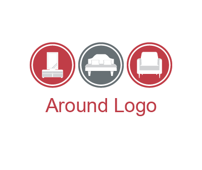 furniture in circles 