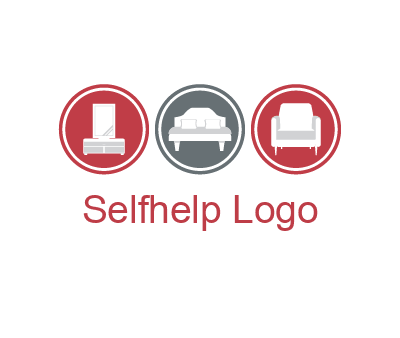 furniture in circles 