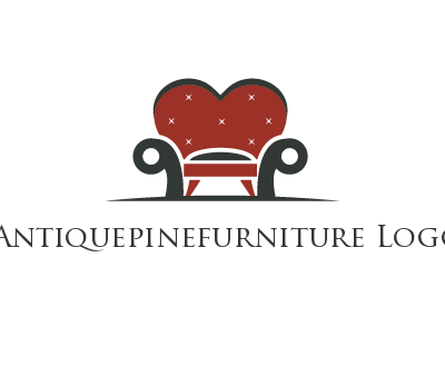 heart behind chair