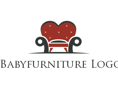 heart behind chair