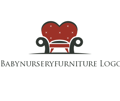 heart behind chair