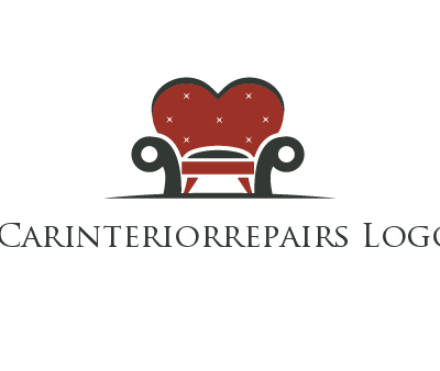 heart behind chair