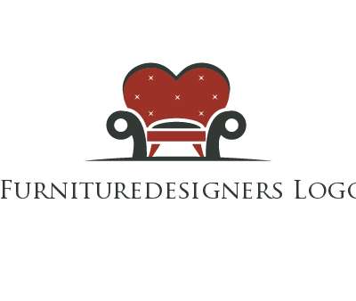 heart behind chair