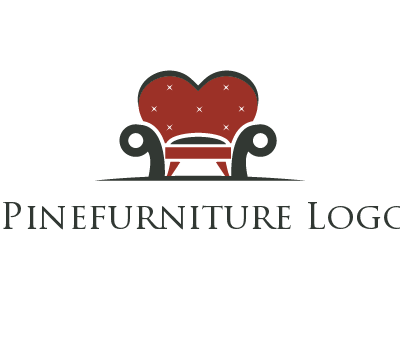heart behind chair