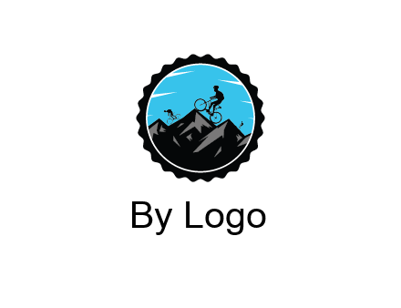 bikers on mountains in circle