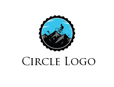 bikers on mountains in circle
