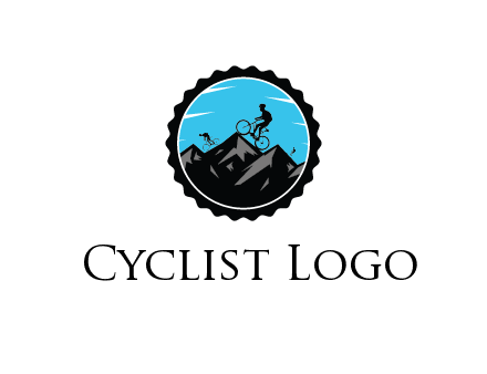 bikers on mountains in circle