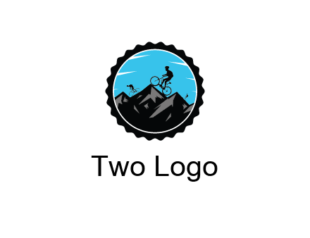 bikers on mountains in circle