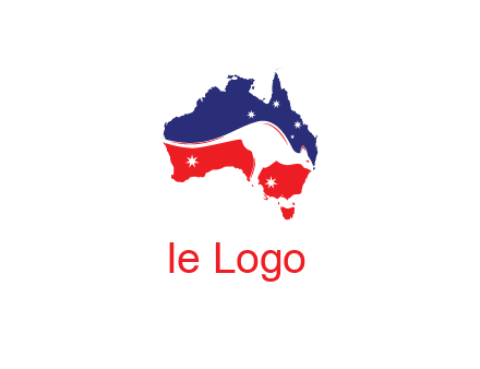 negative spacing kangaroo in Australian continent