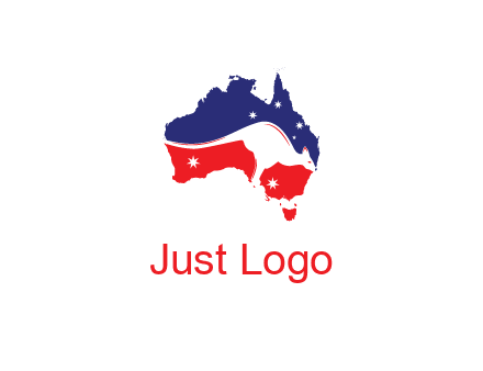 negative spacing kangaroo in Australian continent