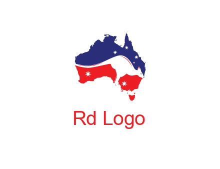negative spacing kangaroo in Australian continent