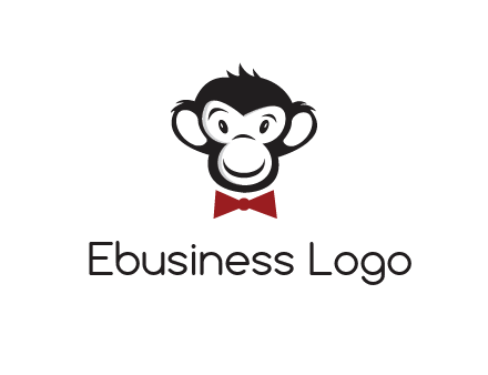 monkey wearing bow tie