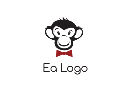 monkey wearing bow tie