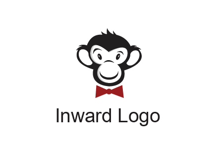 monkey wearing bow tie
