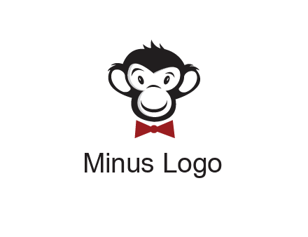 monkey wearing bow tie