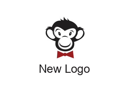 monkey wearing bow tie