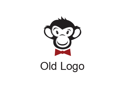 monkey wearing bow tie