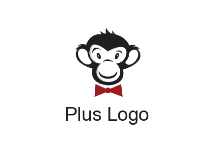 monkey wearing bow tie