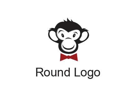monkey wearing bow tie