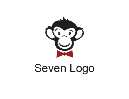 monkey wearing bow tie