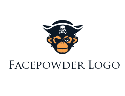 monkey wearing eye patch and pirate hat