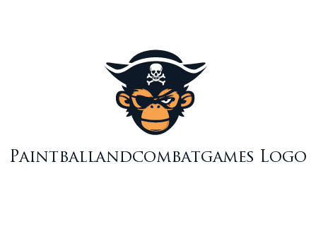 monkey wearing eye patch and pirate hat