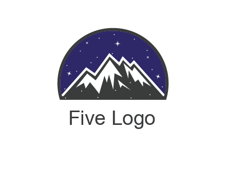 starry sky behind snow caped mountains
