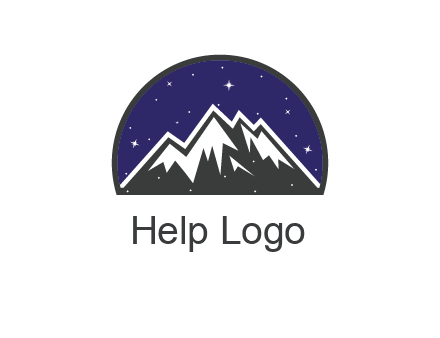 starry sky behind snow caped mountains